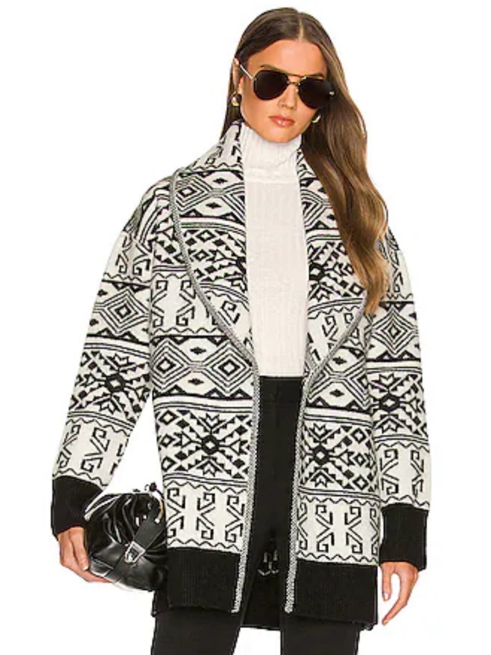 Veronica Beard Carrington Wool Belted Cardigan sz small